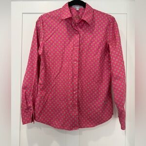 Foxcroft Fuchsia and Lime Geometric Shirt